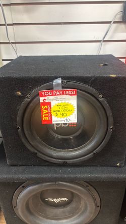 DB Drive Subwoofer in Carpeted Enclosure Box