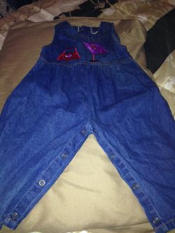 Denim overalls