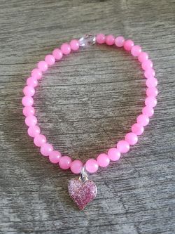 watermelon quartz beaded ankle bracelet