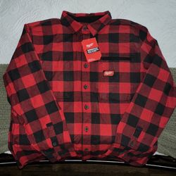 Milwaukee Men's Red X-Large GRIDIRON Flannel Shirt SKU# 1011-551-715