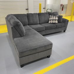 Ashley Gray L-Sofa Sectional Couch