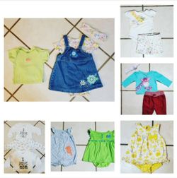 Lot of Babygirl Outfits Size 6/9M