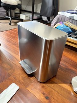 15 Liter Mini Rectangular Dual Compartment Step Trash and Recycling Can