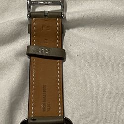 Hermès Cape Cod GM Stainless Steel Watch with Leather Strap