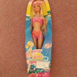 BRAND NEW IN BOX W/KOHLS TAG MERMAID TAIL BARBIE ALL IN PINK 