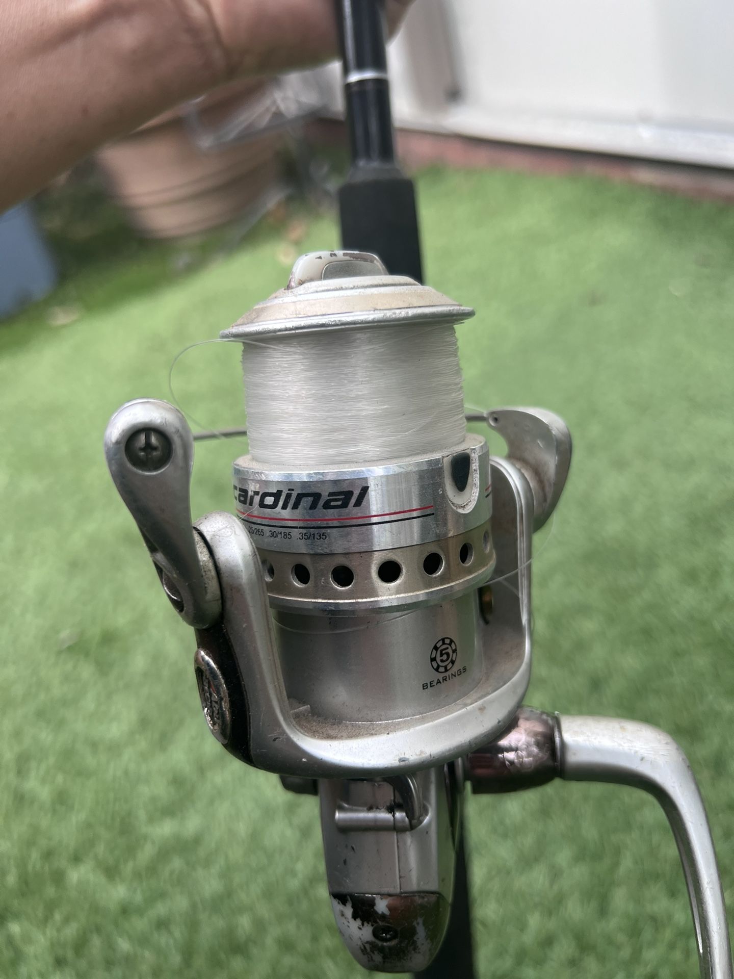 OLD ABU GARCIA CARDINAL 104 SPINNING REEL WORKS GOOD