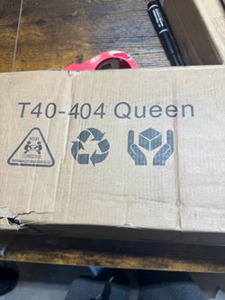 T40-404 Queen Size platform bed frame in Box