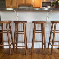 Wood stools