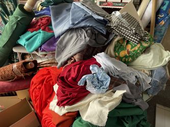 Large LOT of Fabric / Material For Sewing Crafts