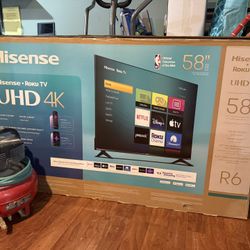 NEW: Hisense 58inch Smart Tv (Roku)