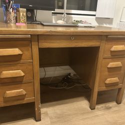 1960s Solid Wood desk