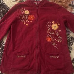 Red Flower Sweater 
