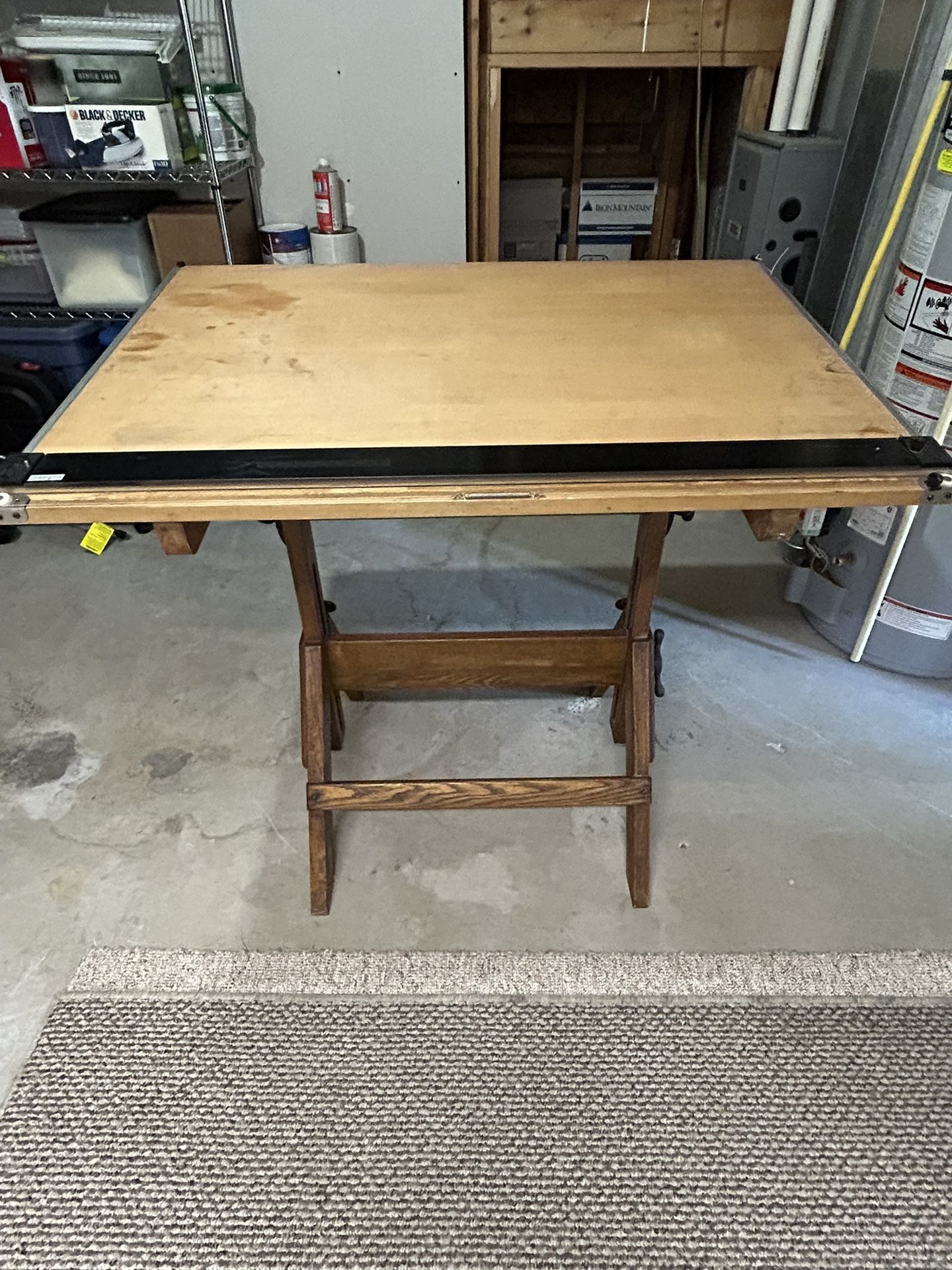 Antique Hamilton Mfg Drafting Table