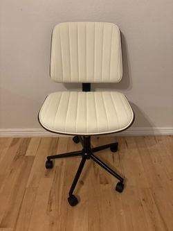 Armless Office Chair crème