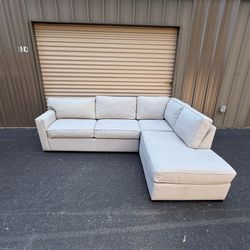 Modern Gray Linen Sectional Couch | Free Delivery Included