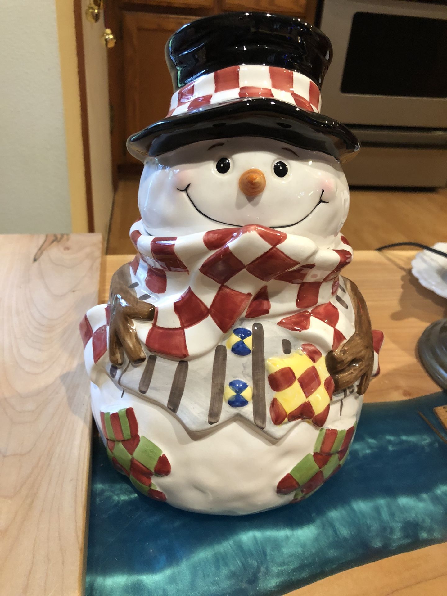 Vintage Snowman Cookie Jar