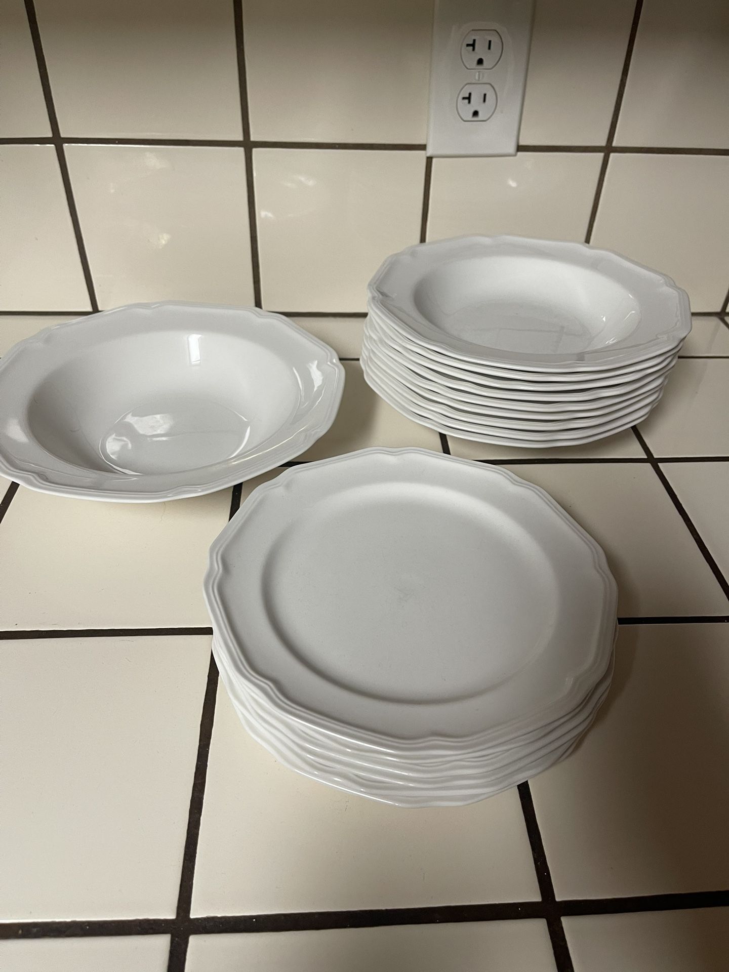White Dishes