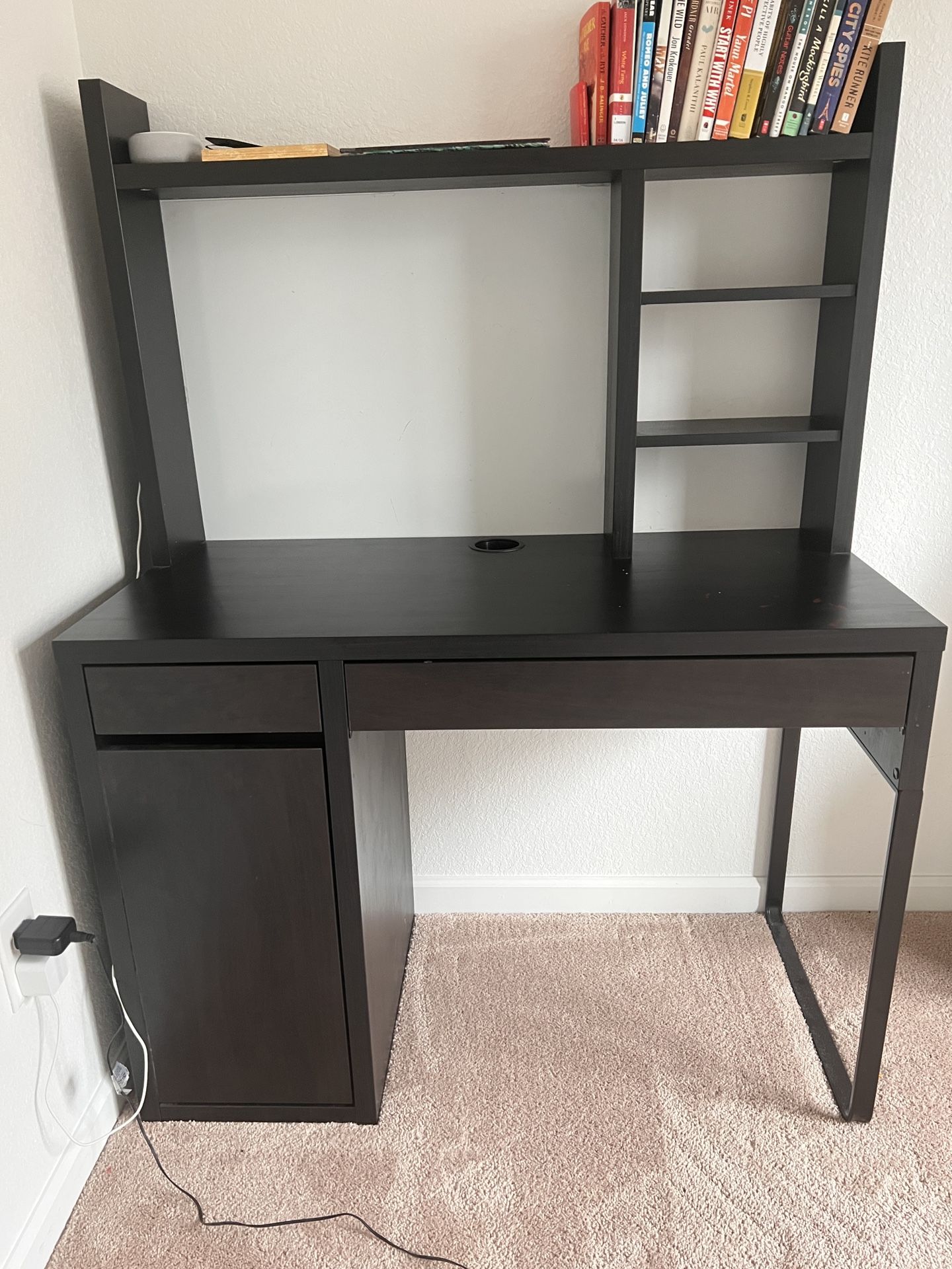 IKEA Desk with Bookshelves 