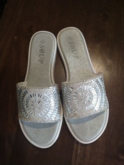 Cute sparkly SBUP slippers