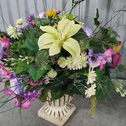 Beautiful Flower Arrangements In A Glass Vase