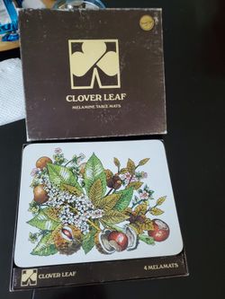Clover Leaf Melamine Table Mats