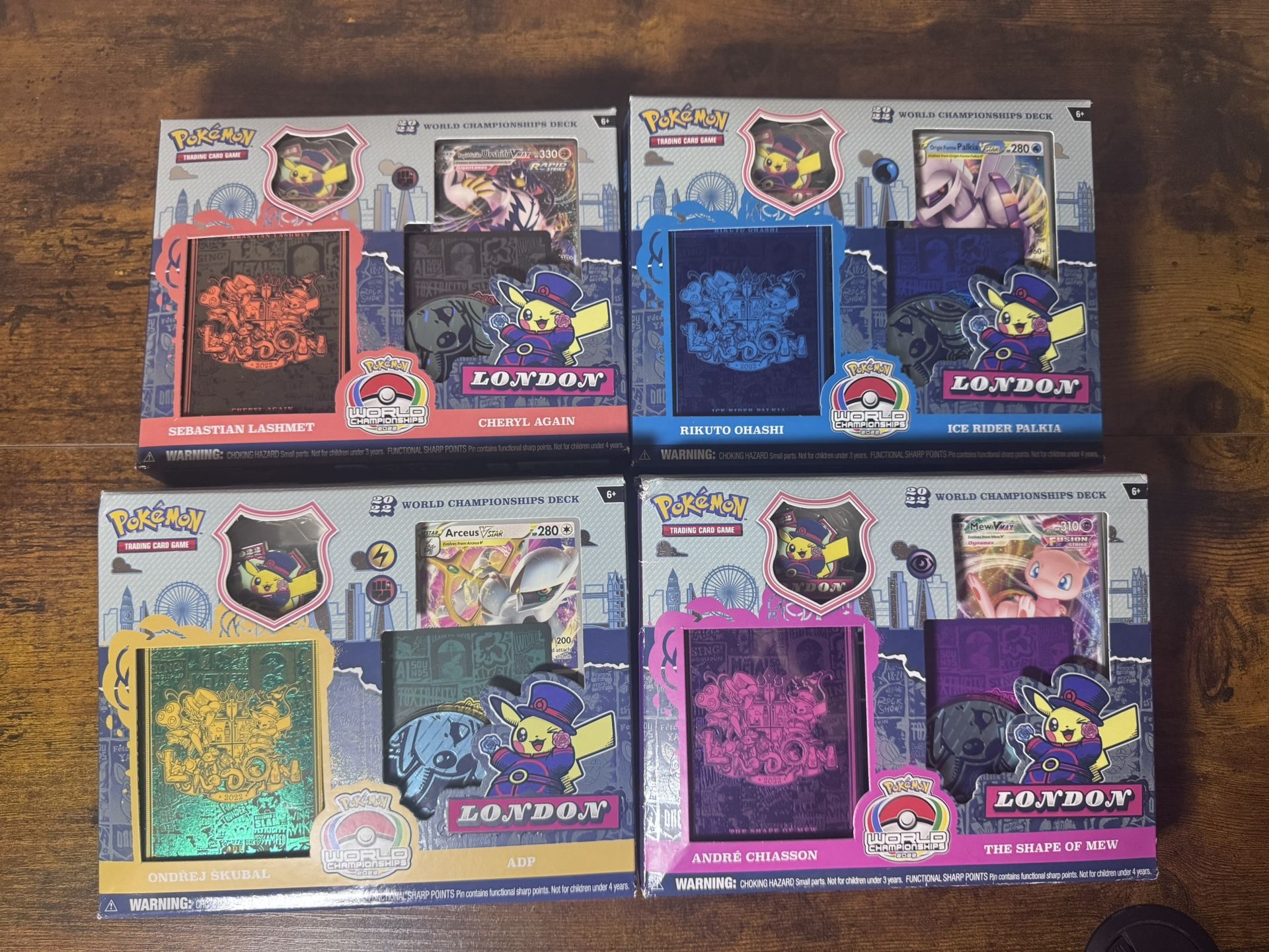 Pokémon 2022 London World Championship Decks New Sealed! All 4 Pack Set!