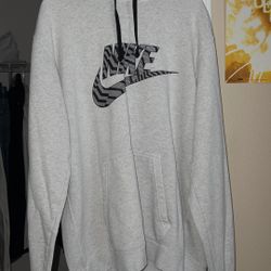 Nike Grey Logo Hoodie