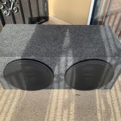 2 Earthquake 12 Inch Subwoofers With Sealed Box