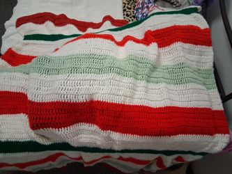 Handmade crochet queen blanket