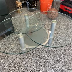 Glass Contemporary coffee table