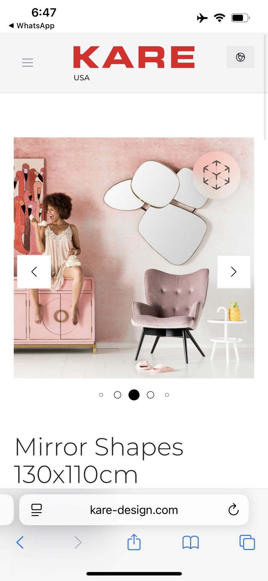 Kare Design Mirror