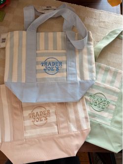 Trader Joe’s striped mini tote
