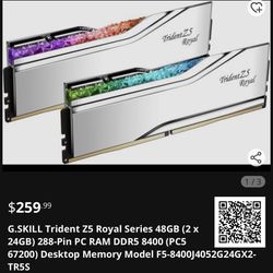 G.SKILL Trident Z Royal Series – 32GB DDR4-4400MHz (16GB x2) – High-Performance RAM 