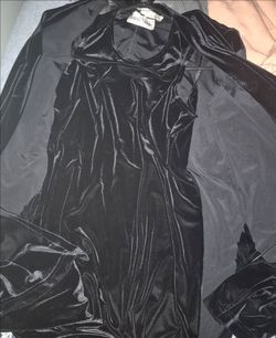 By Ronni Nicole ~ Ouida Black Velvet Dress & Duster Jacket