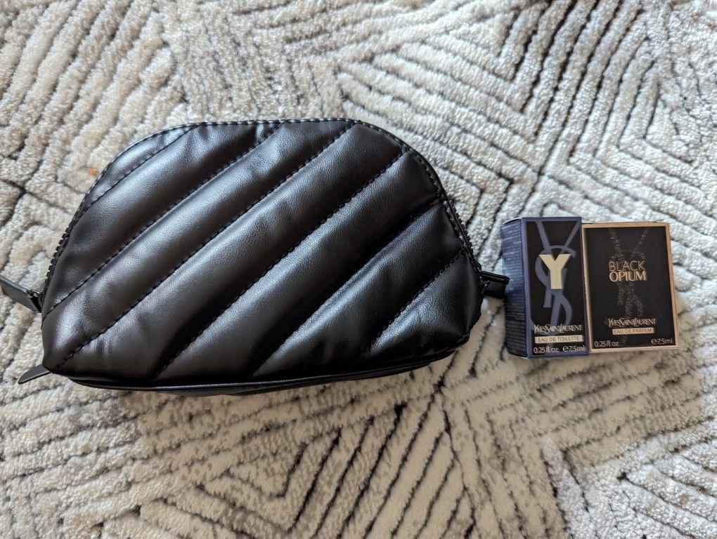 Ysl Ulta Beauty Mini Makeup Bag With 2 Mini Parfum 