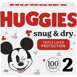 Huggies Snug And Dry - Size 2 - 100ct