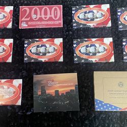 1999yr-2006yr Denver Mint Edition (State Quarters Edition)  + 2000 Denver Mint (Uncirculated Coin Set)