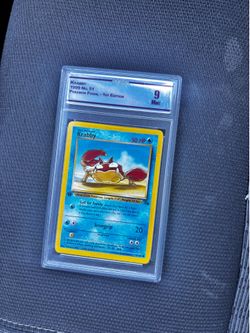 CC&G 9 Krabby 1999 #51 Pokemon fossil-1st edition