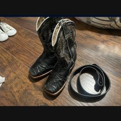 Kids Boots And Belt
