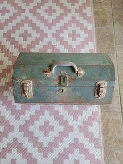 Green color tool/ tackle/or small parts toolbox