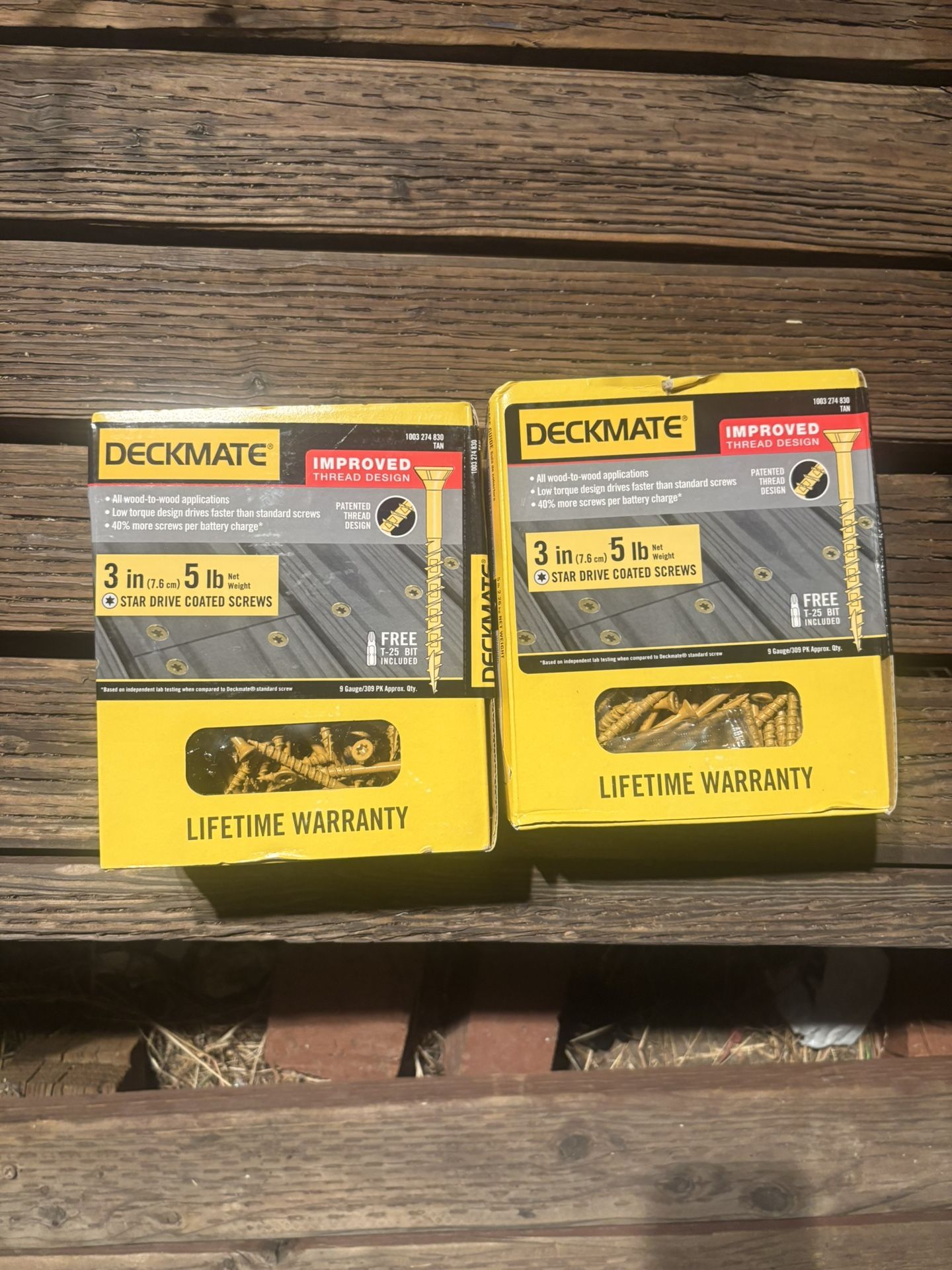 Deckmate 3 Inch Screws With T-25 Bit