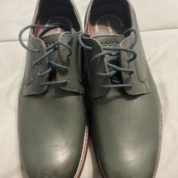 Dress Shoes men, green Olive color