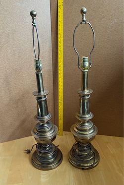 Brass Stiffel Lamps, Set of 2