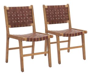 Feder Brown Dining Chair (Set of 2)