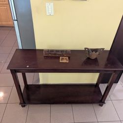 Coffee Brown Console Table 46x29x14