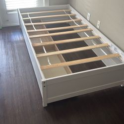 Bed frame With Drawers Twin Size