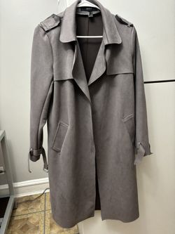 Suede Trench Coat Size Medium Forever 21