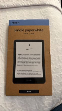 Kindle paperwhite gen 12.  16 GB black