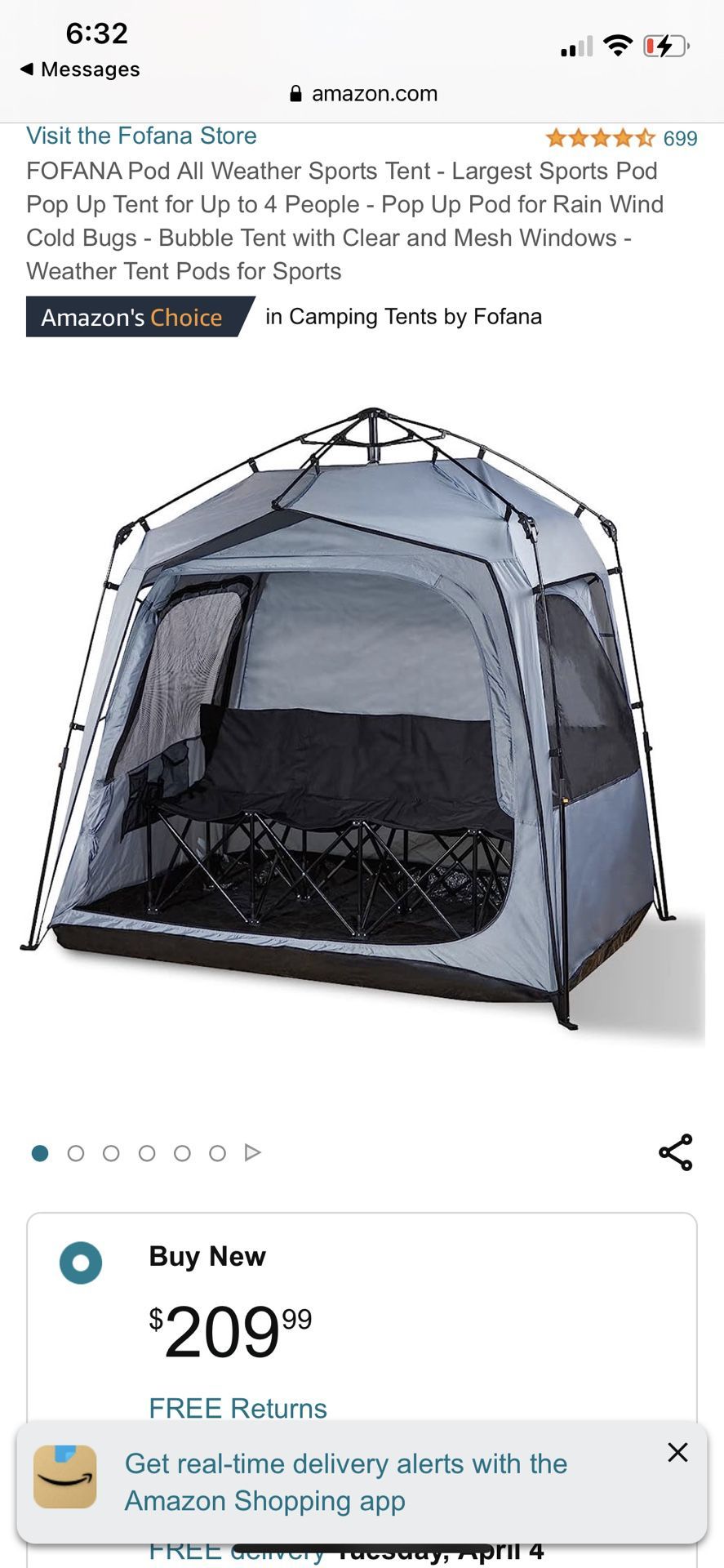 Fofana Pod All Weather Sports Tent