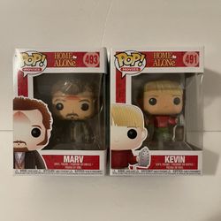 Funko Pops Kevin #491 Marv #493 Home Alone